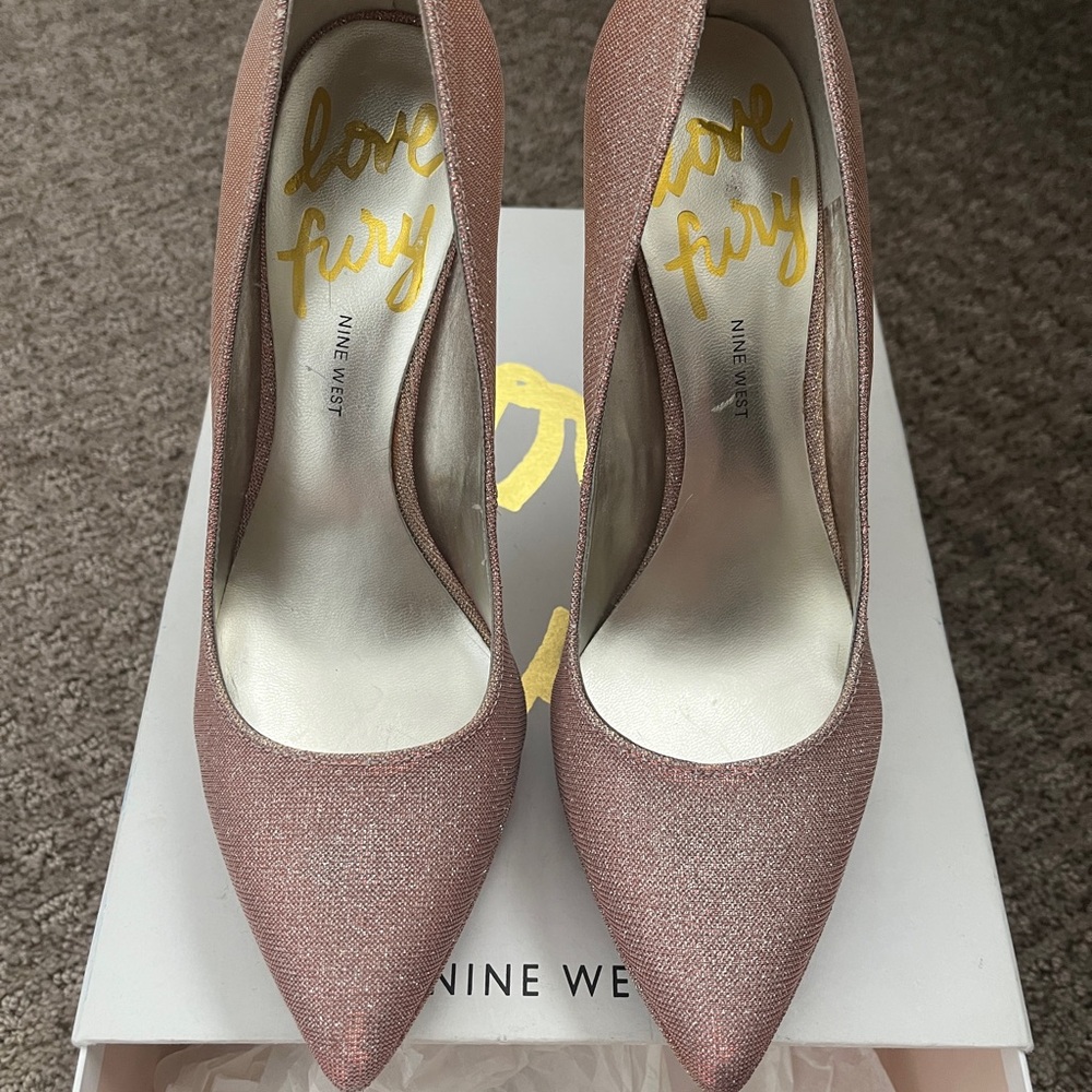 Nine West Pink Love Fury Elegant Heels